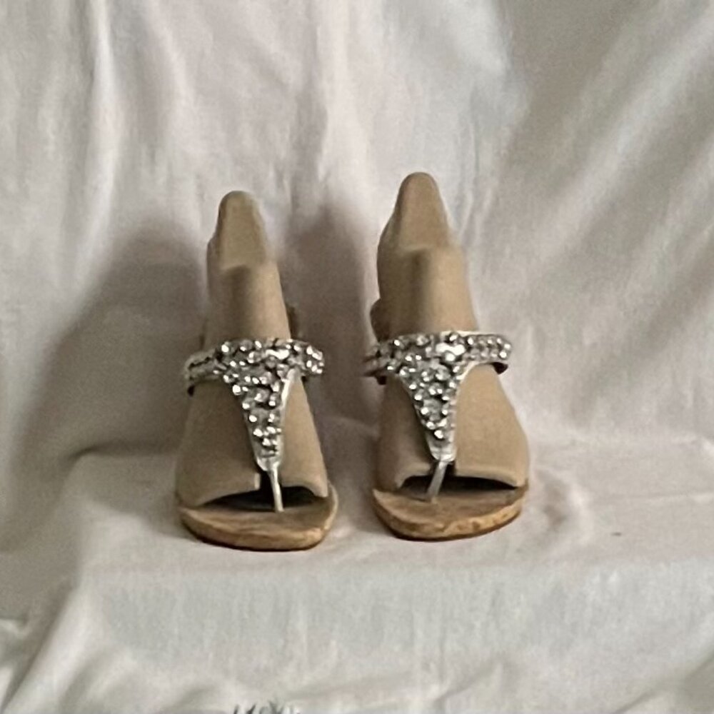*Like New* Gianni Bini Cork Wedge ‘Rhinestone’ Flop Flop/Sandals - Picture 9 of 9